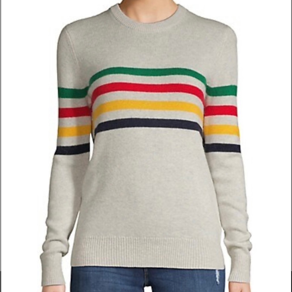 HBC stripes Cashmere / Wool blend sweater.